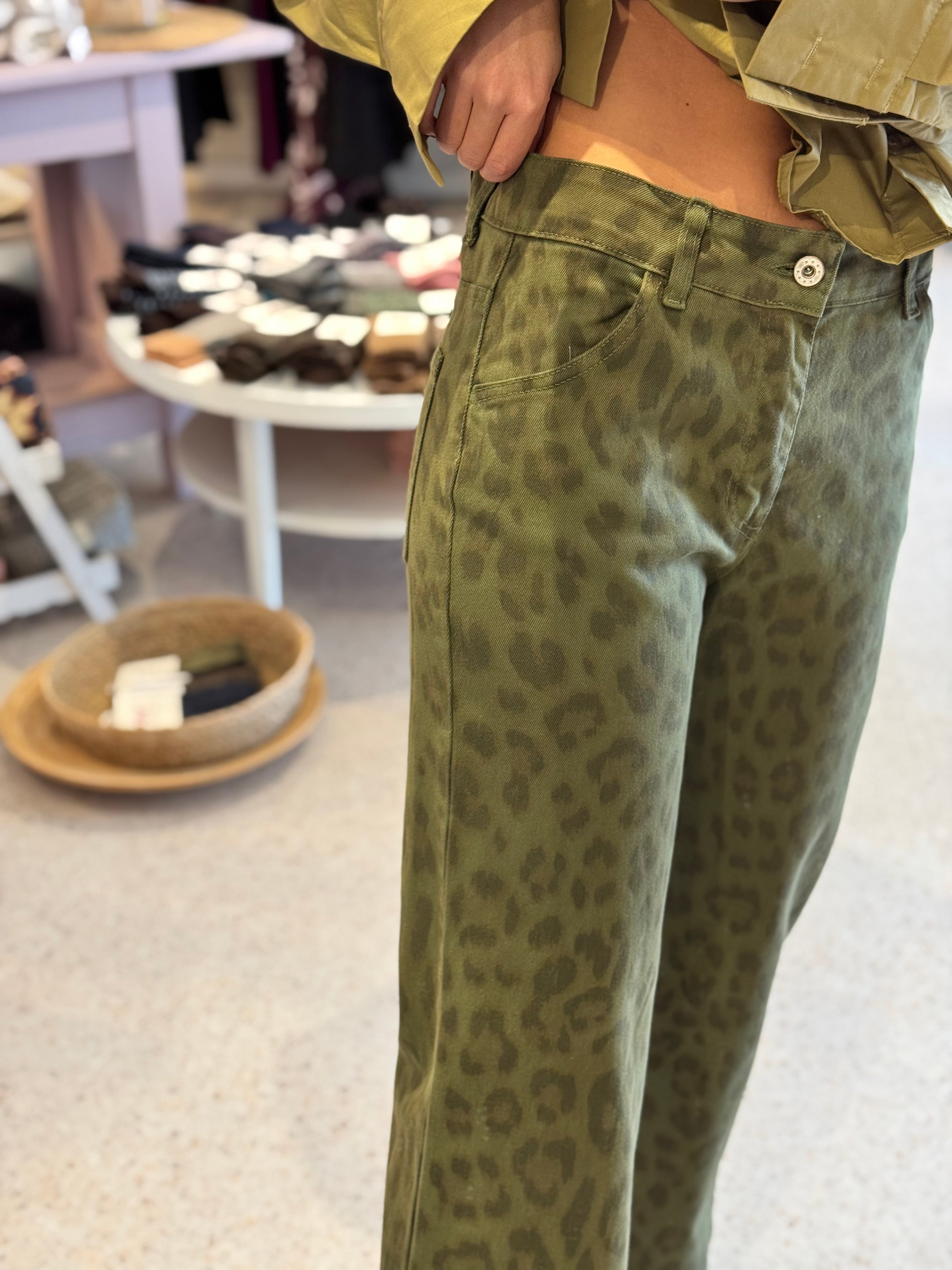 Khaki tijgerbroek