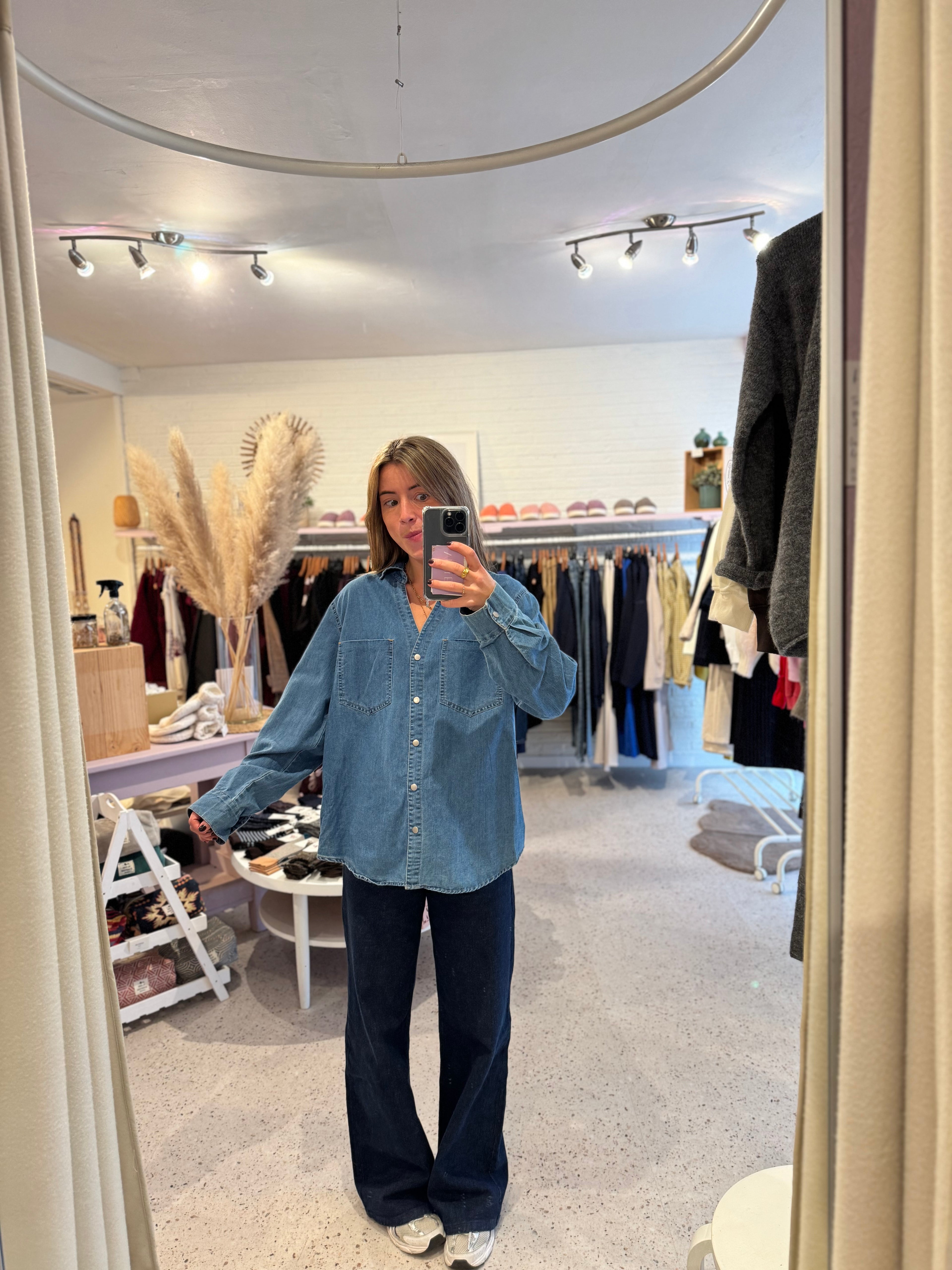 Steph jeans hemd