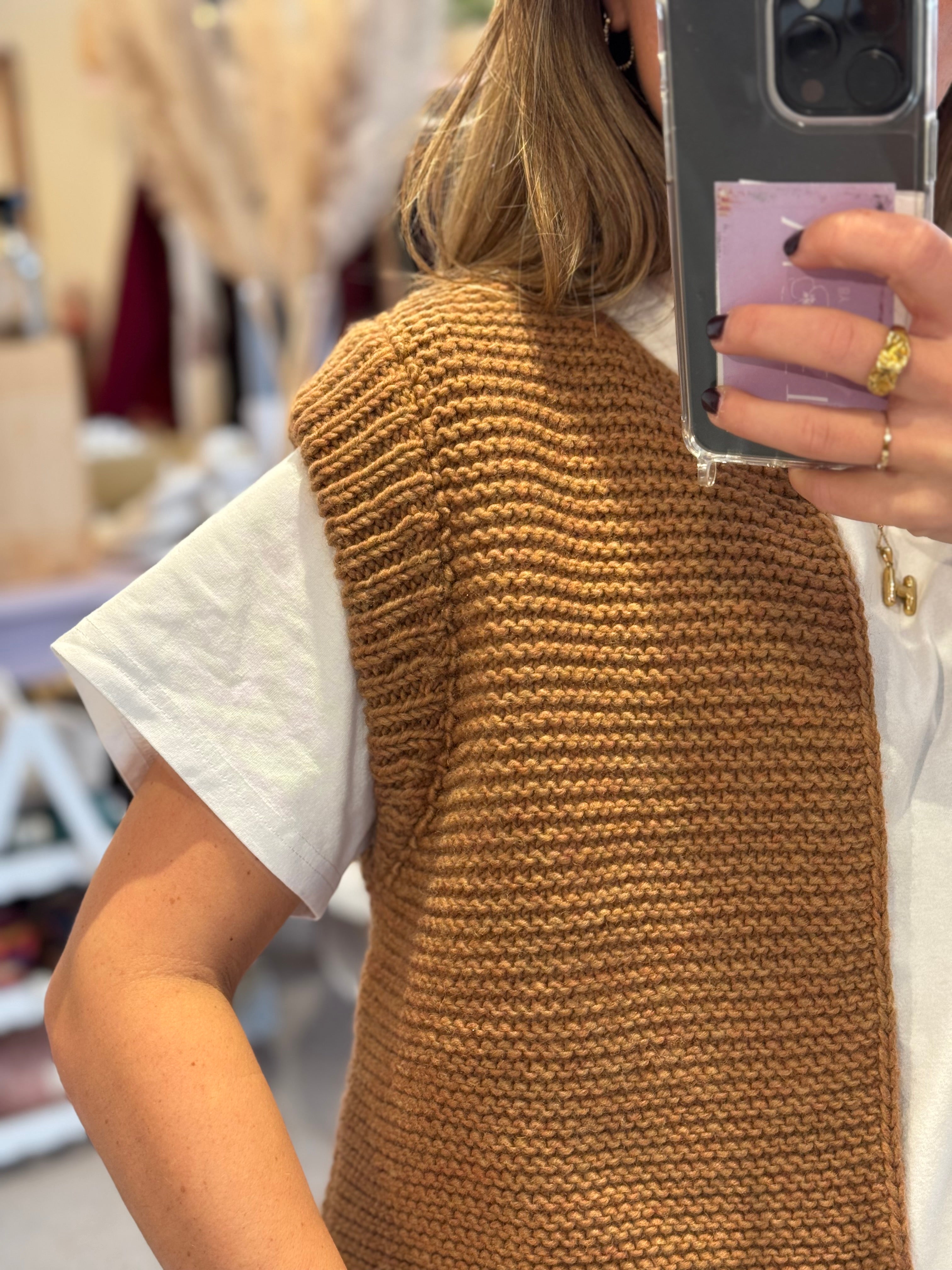 Jean camel gilet