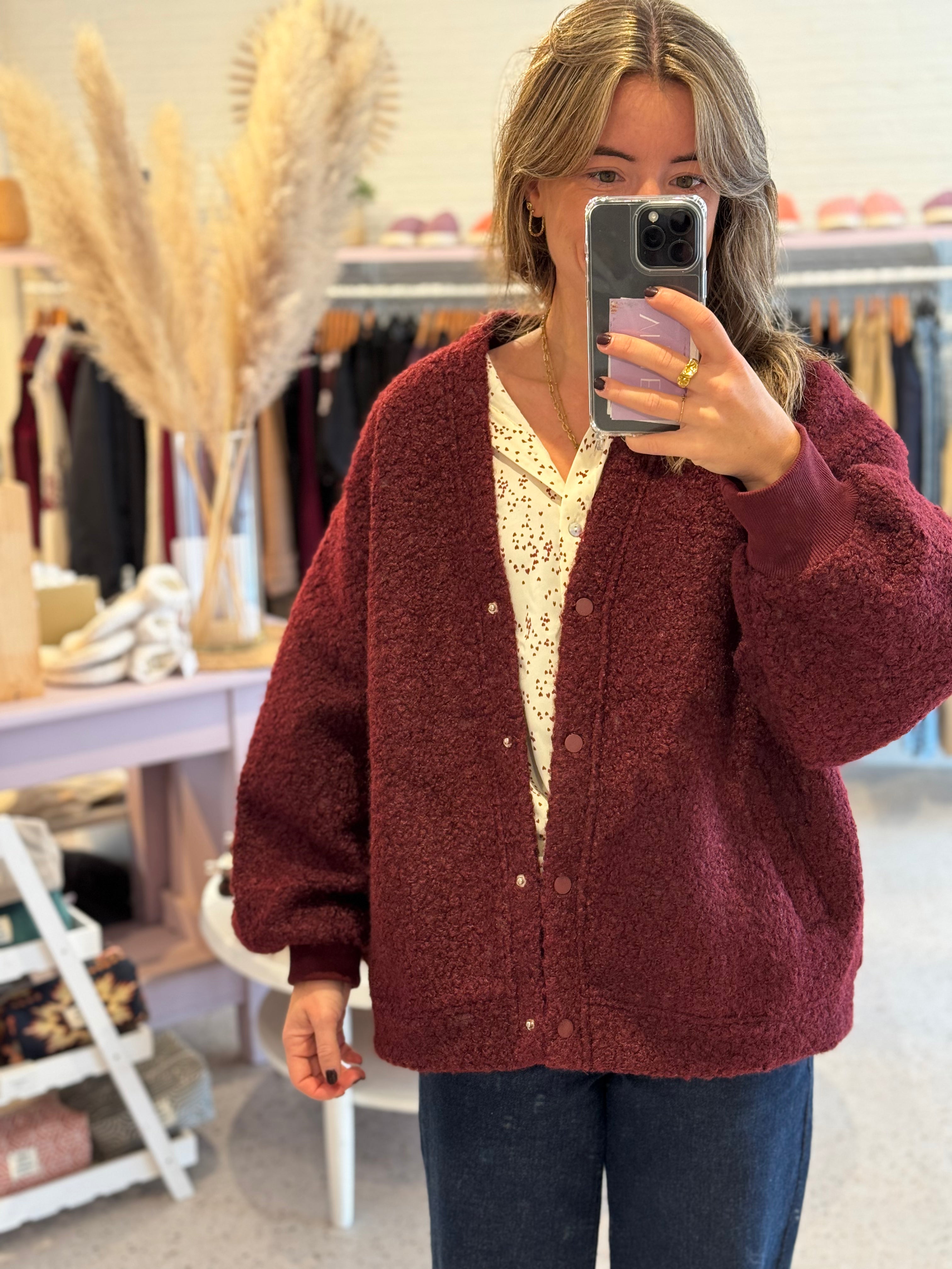 Bomber bordeaux