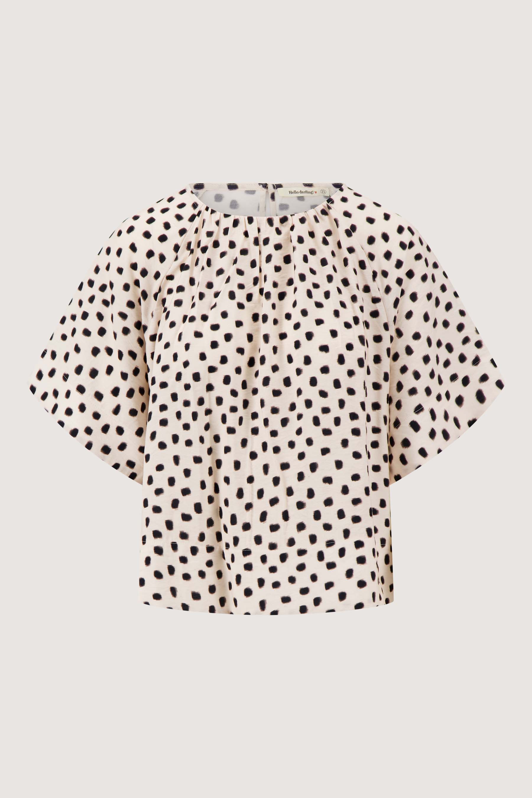 Raglan stippen top