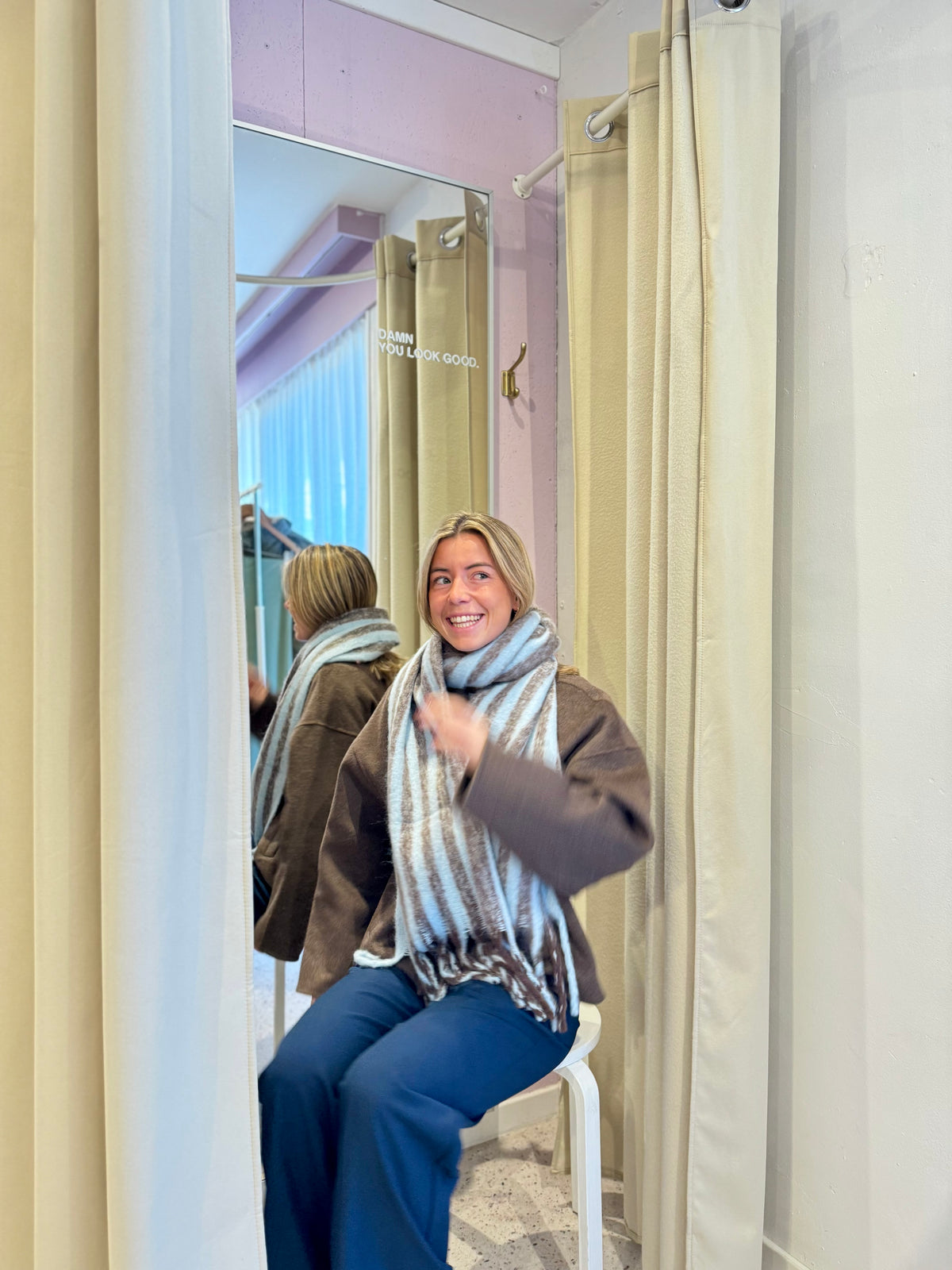 Fridal scarf - Chicory coffee