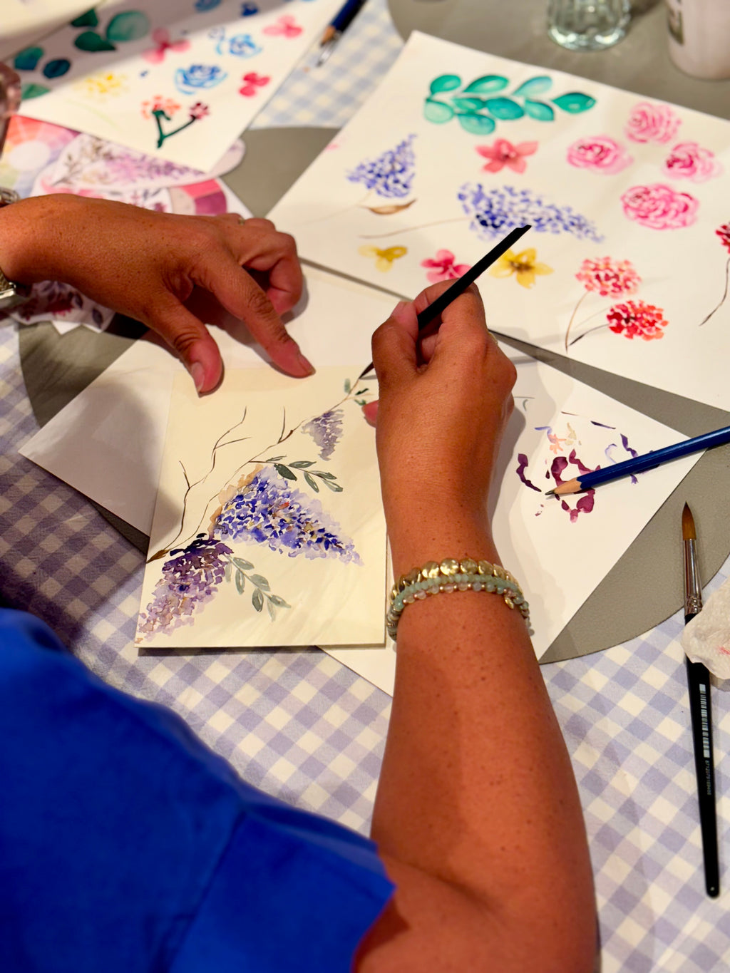 Workshop bloemen aquarel