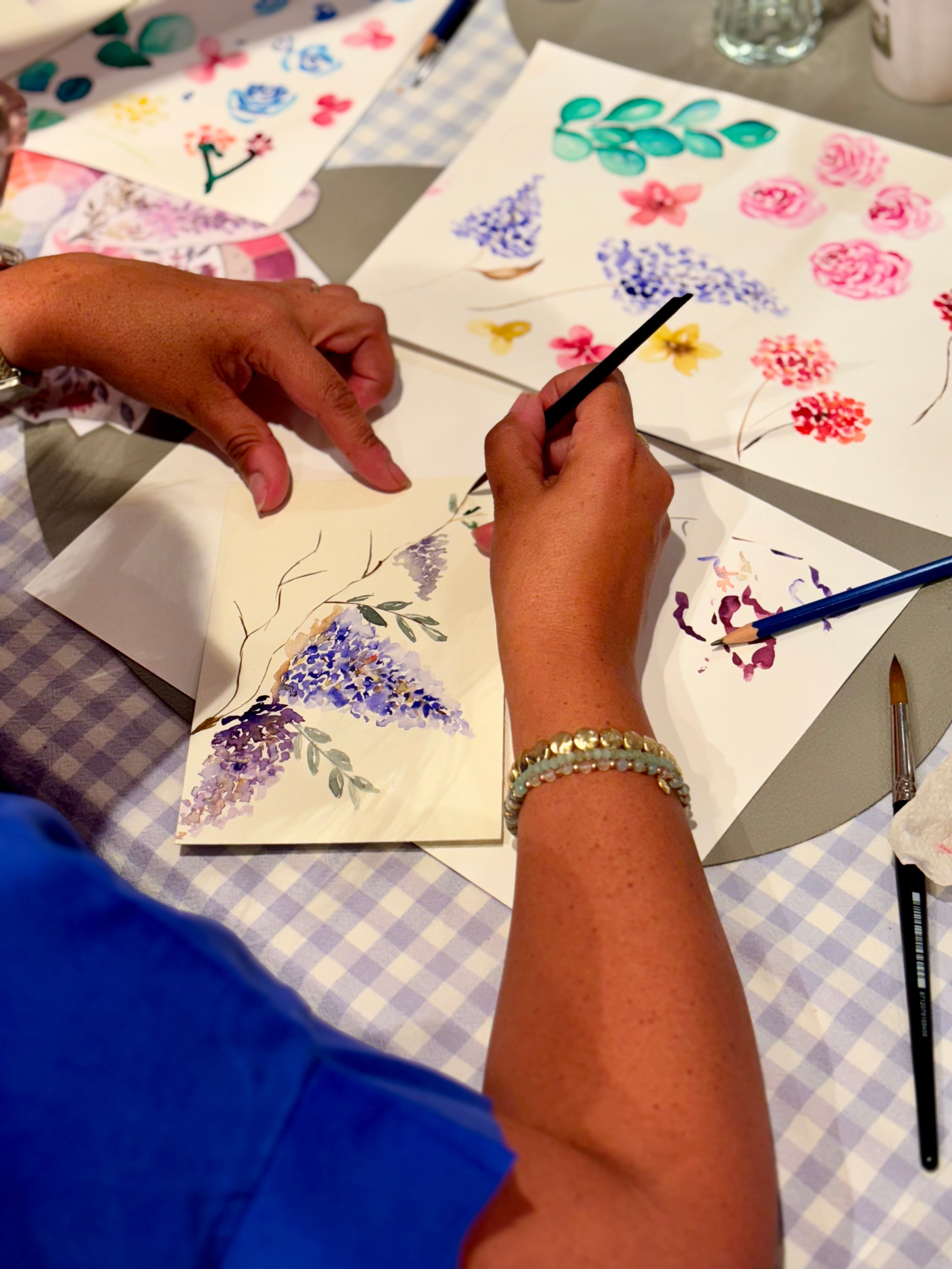 Workshop bloemen aquarel