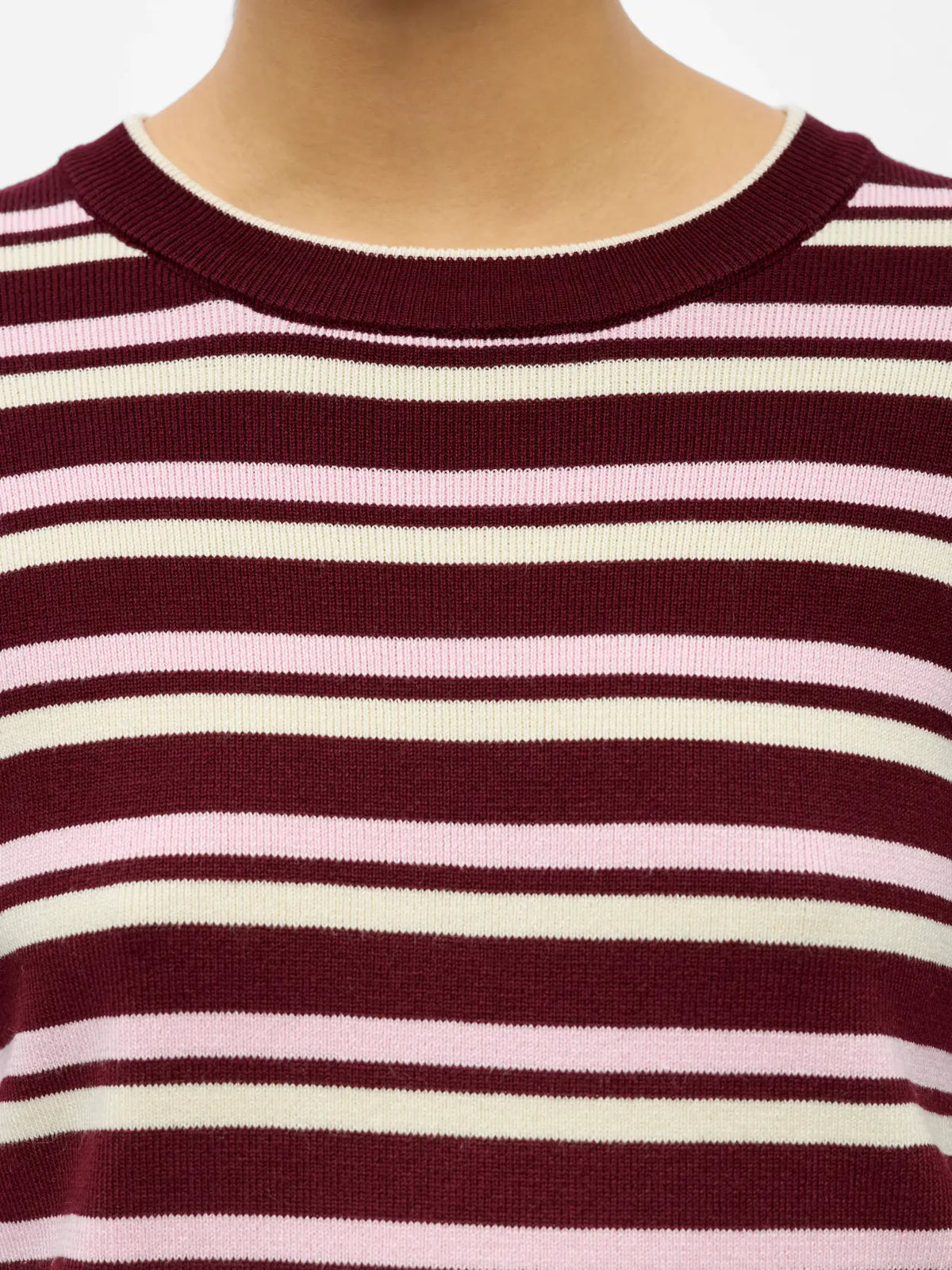 Ester pullover - bordeaux/roze