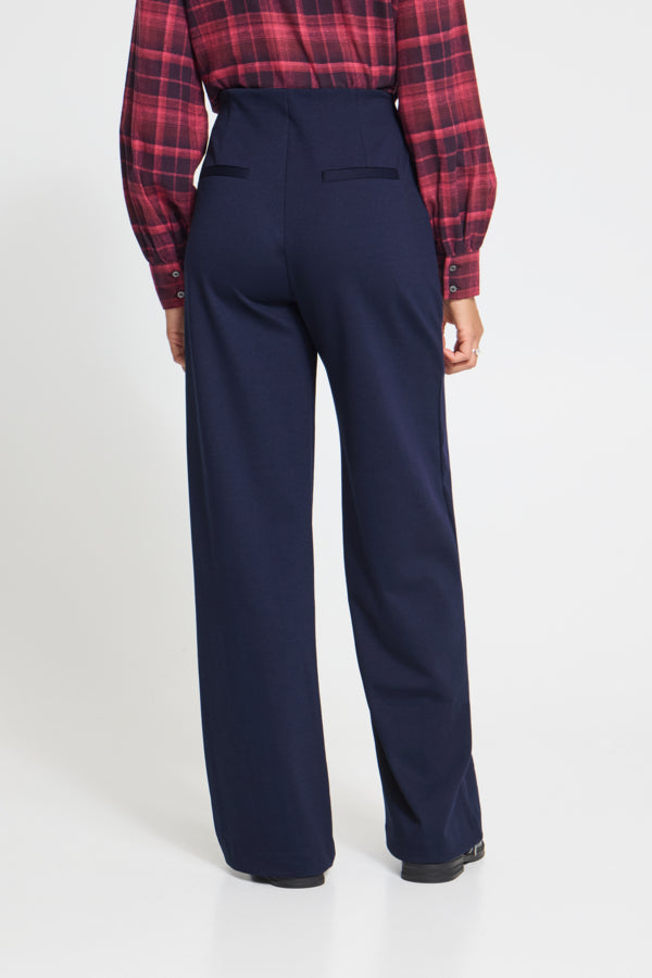 Kate wide pants (donkerblauw)