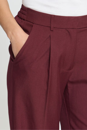 Fava wide pants (bordeaux)