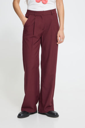 Fava wide pants (bordeaux)