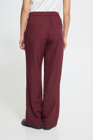 Fava wide pants (bordeaux)