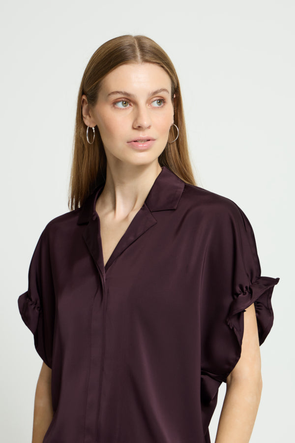 Letta thin blouse (bordeaux)