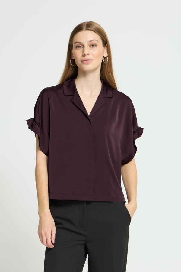 Letta thin blouse (bordeaux)