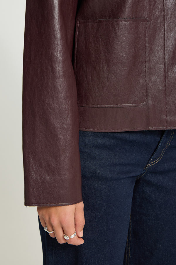 Harumi leather jacket