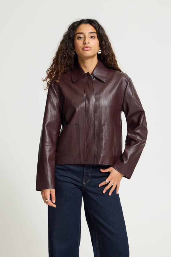 Harumi leather jacket