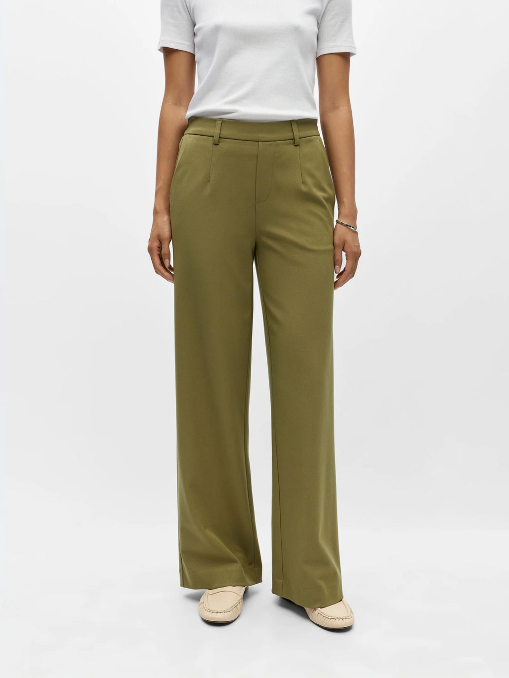 Lisa wide pants - olive