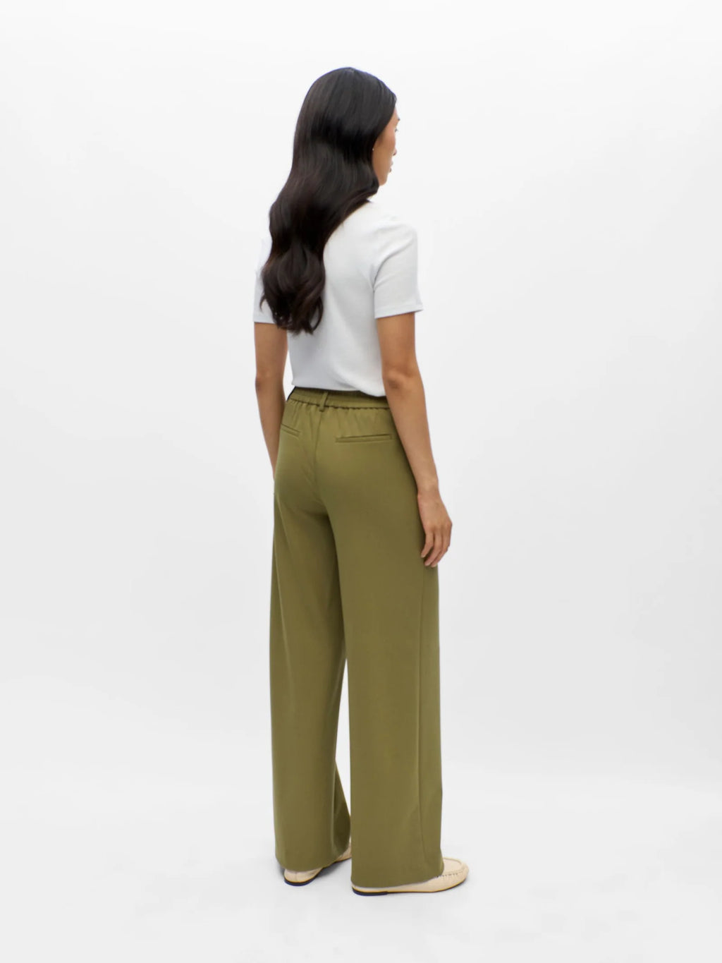 Lisa wide pants - olive