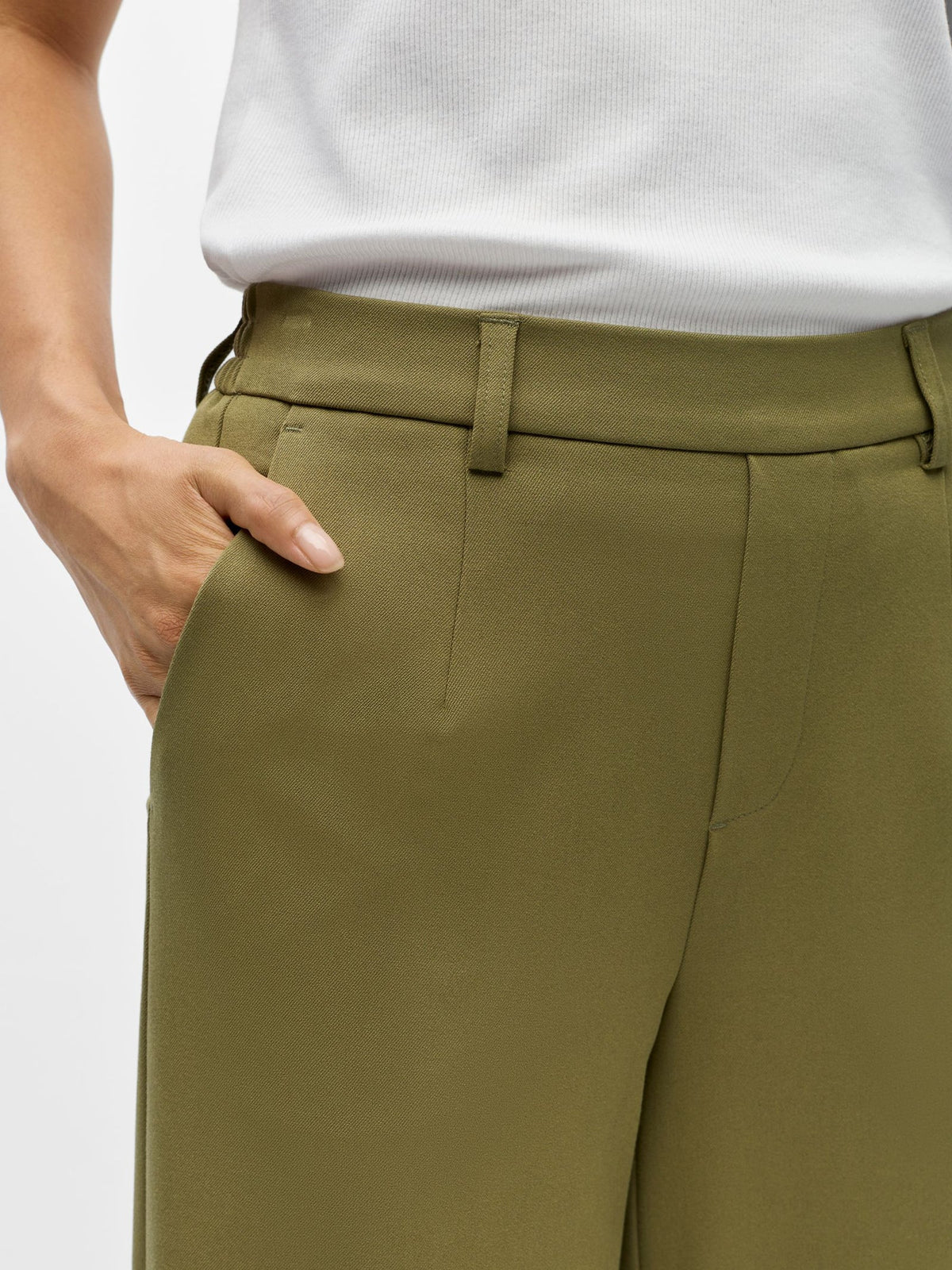 Lisa wide pants - olive