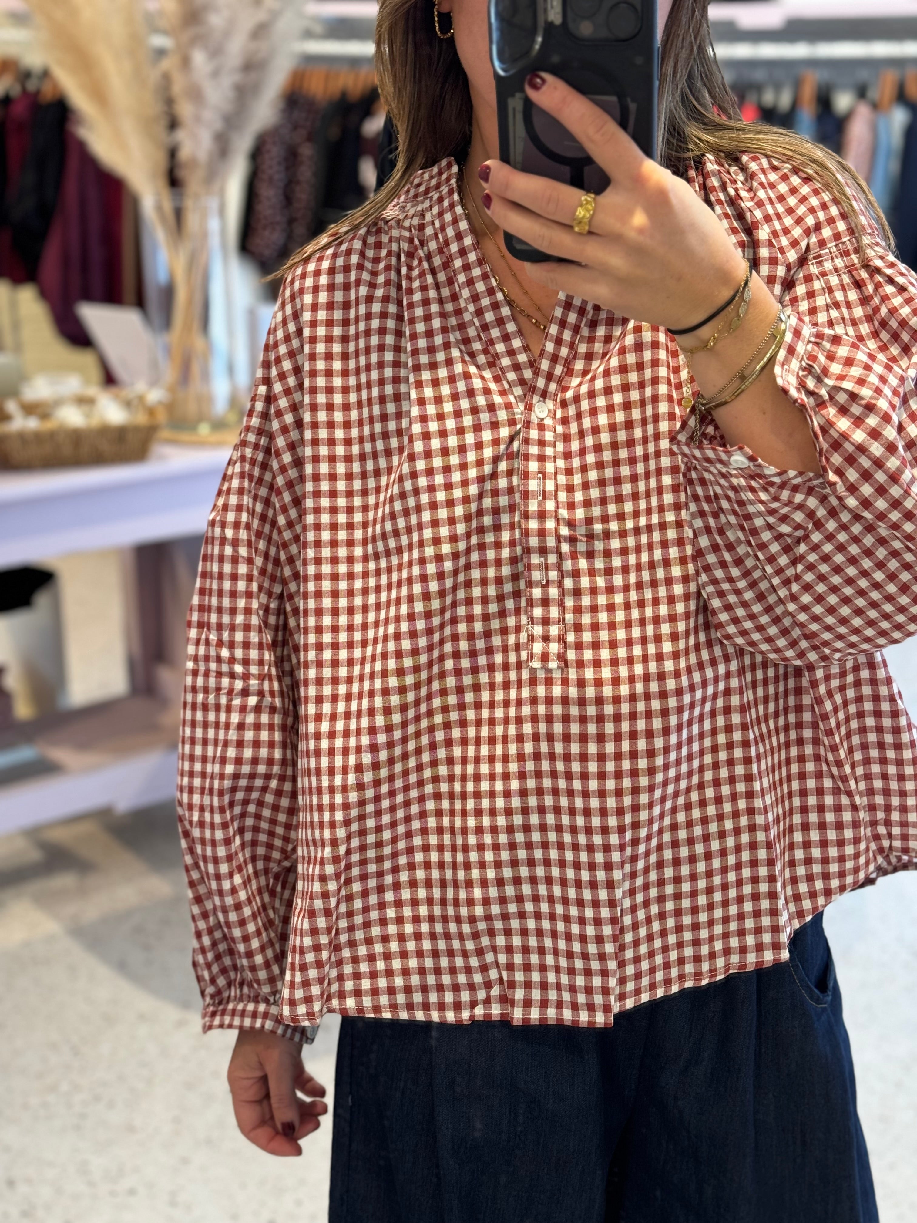 Lili blouse rood