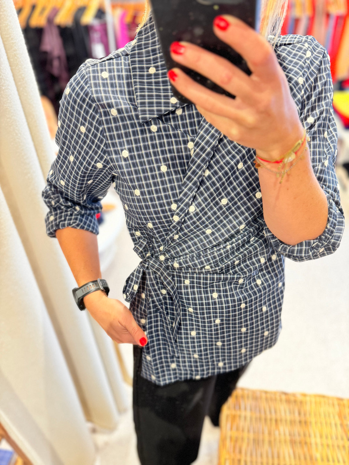 Gracy wrap blouse