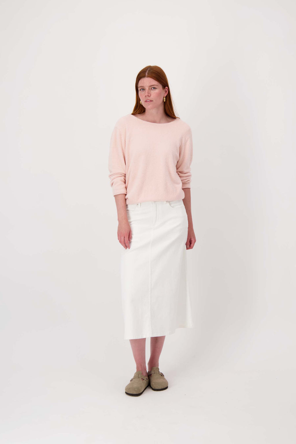 Wijde jeans rok