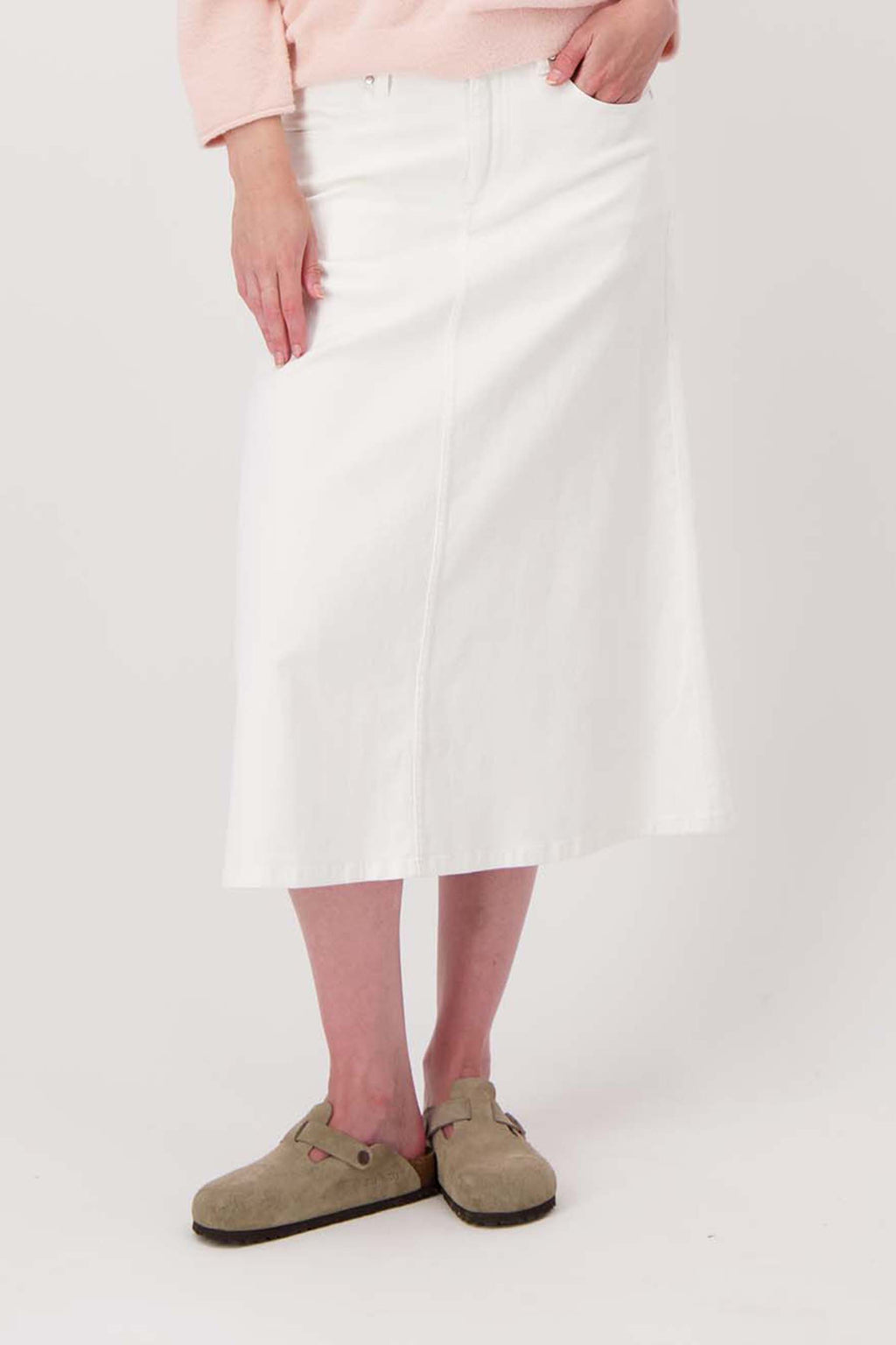 Wijde jeans rok