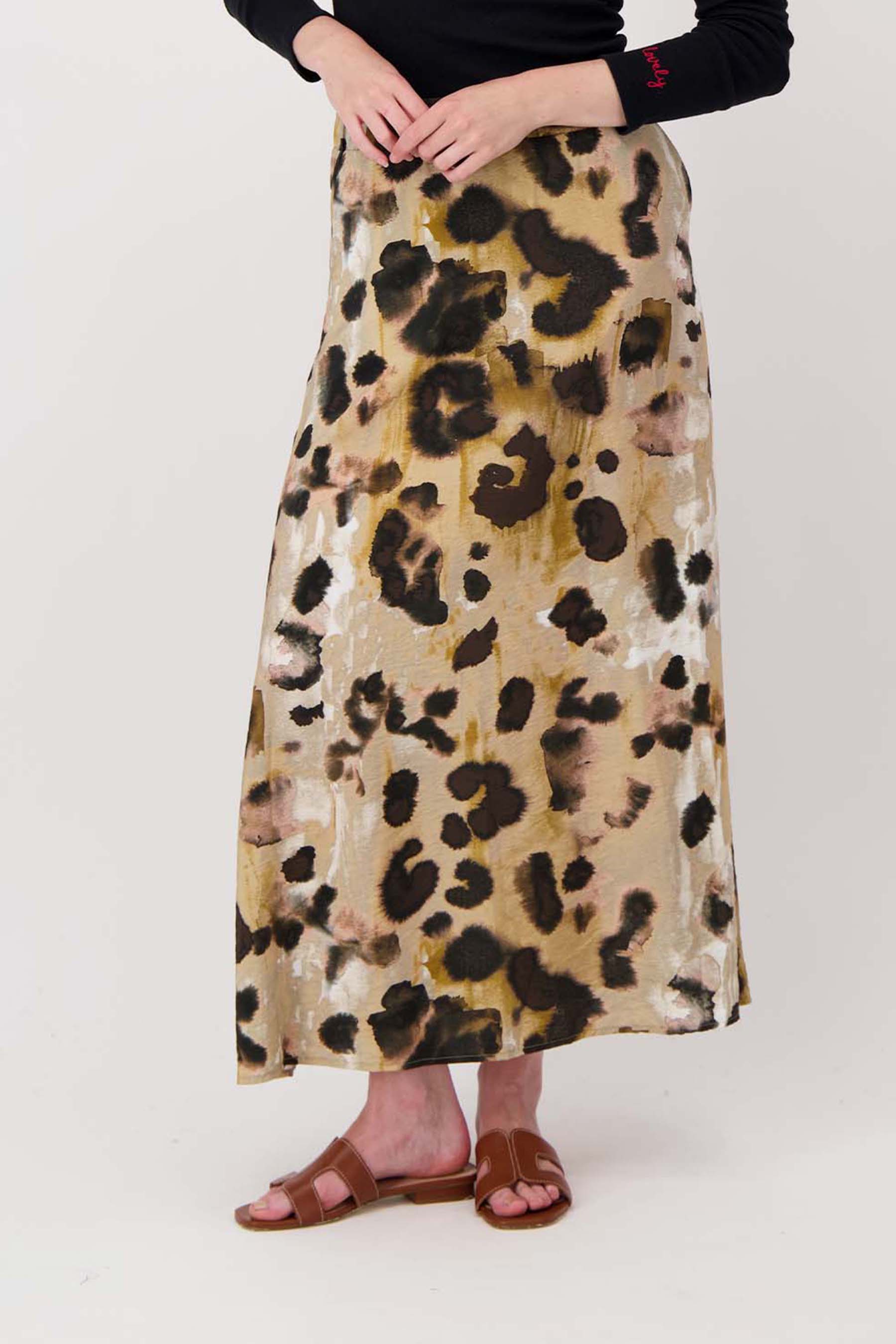 Rok met vlekken print