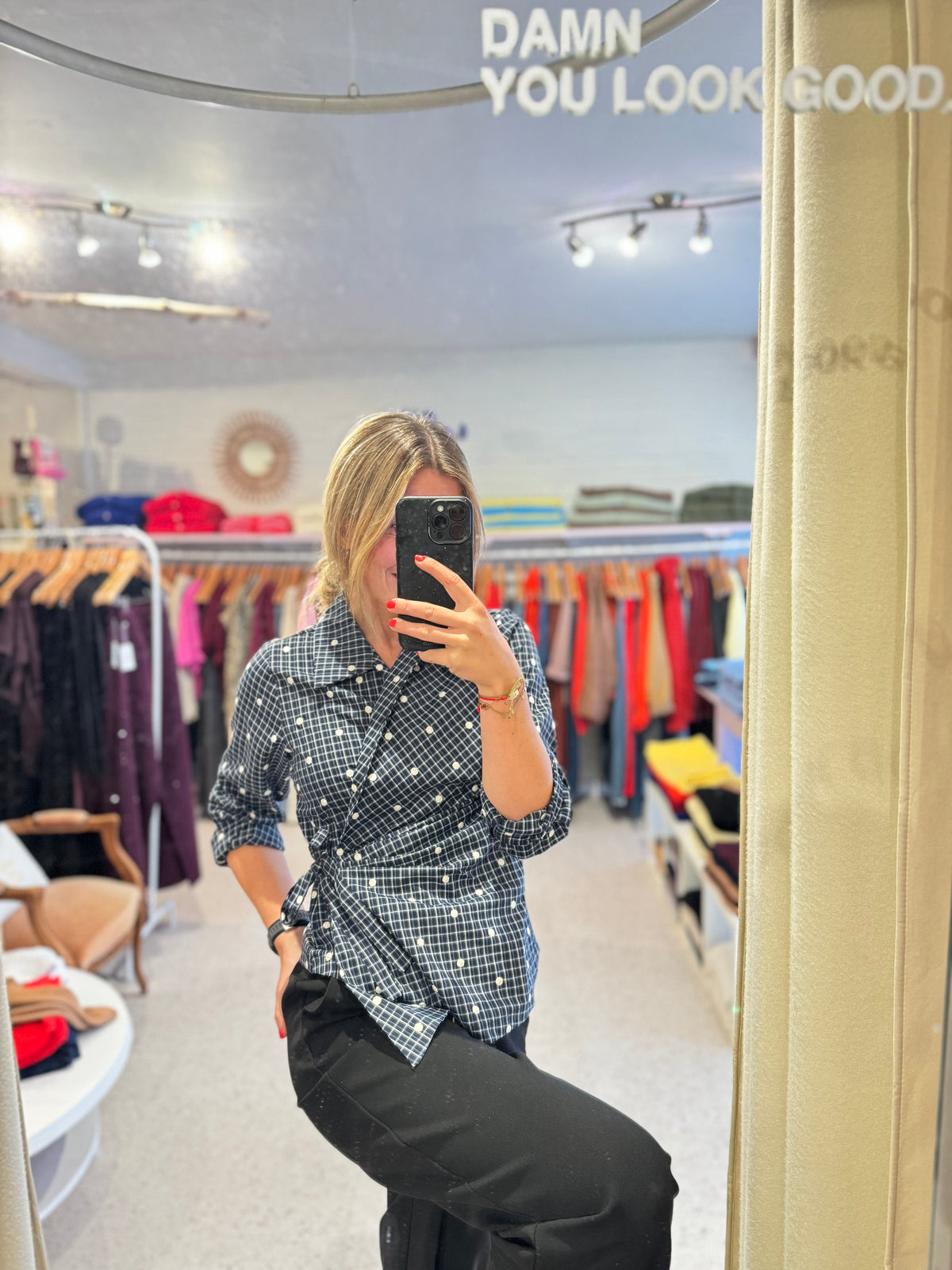 Gracy wrap blouse