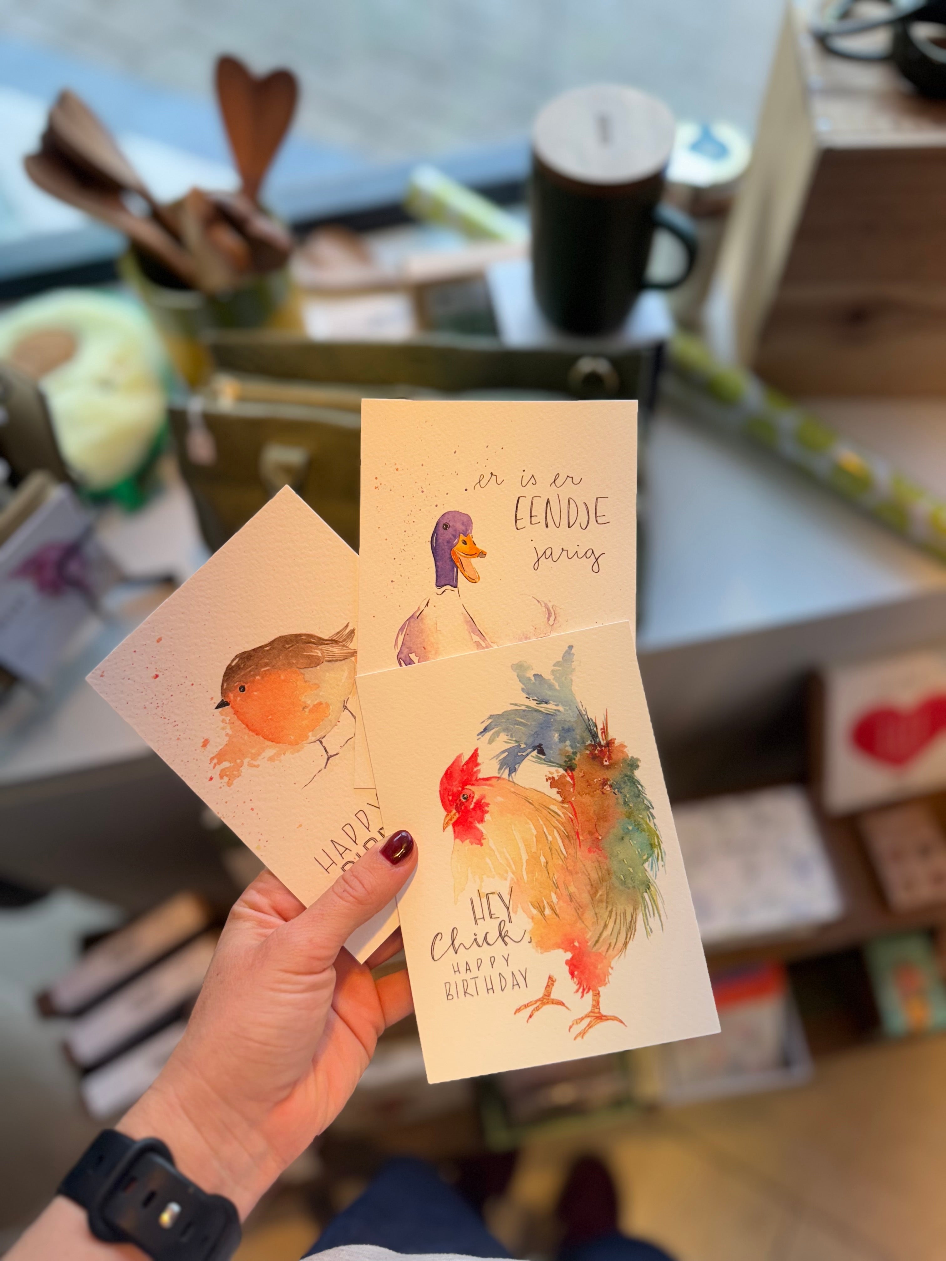 Workshop vogels aquarel