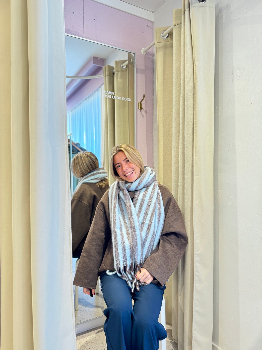 Fridal scarf - Chicory coffee