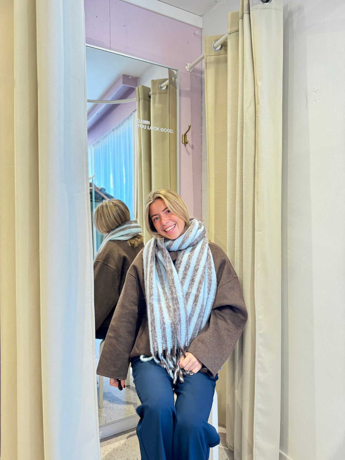Fridal scarf - Chicory coffee