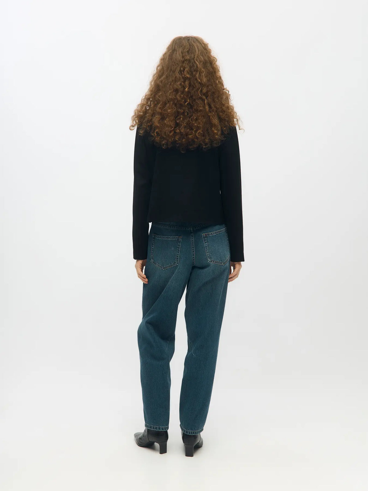 Miu Zoë barrel blue jeans