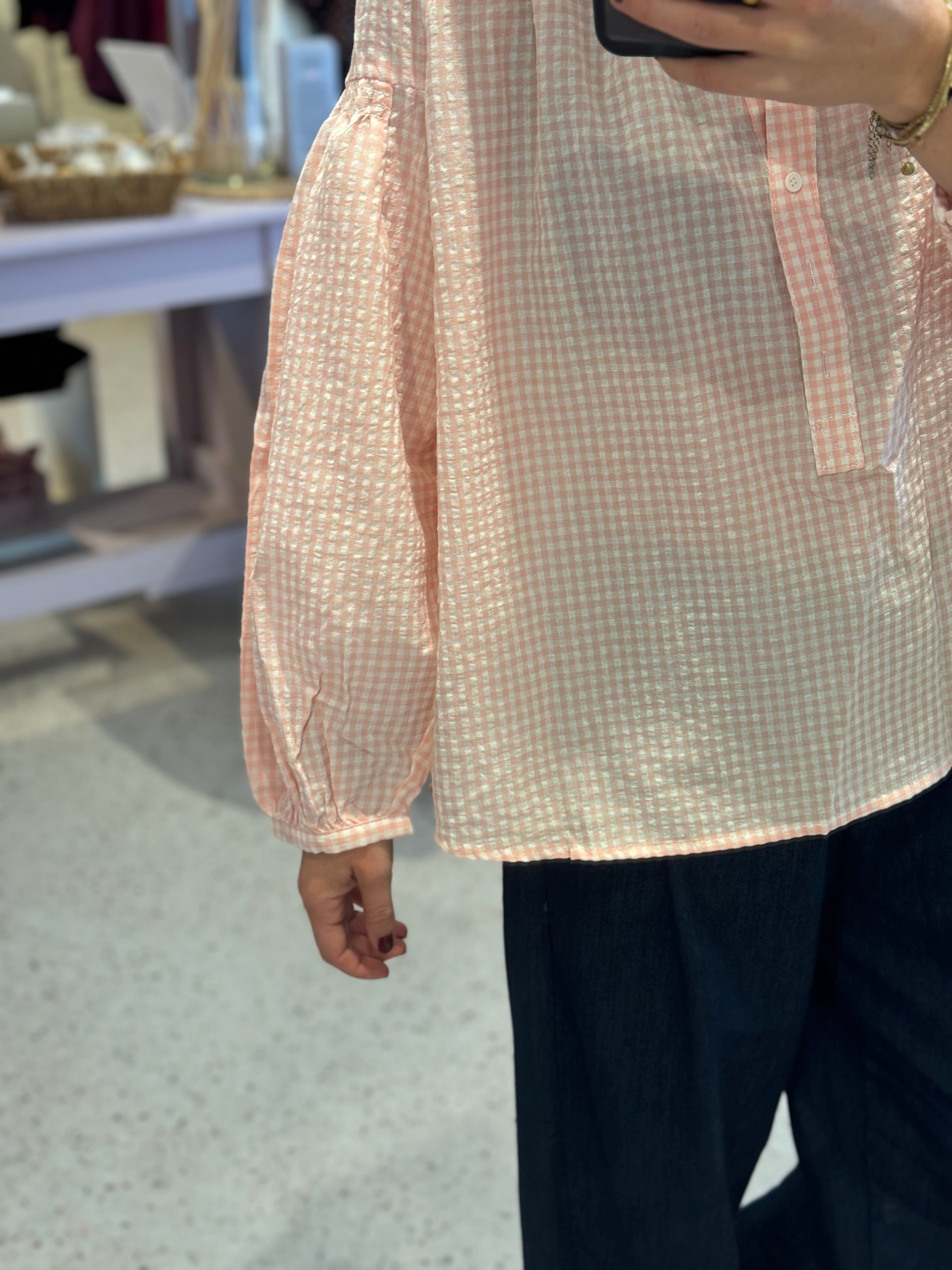 Lili blouse lichtroze