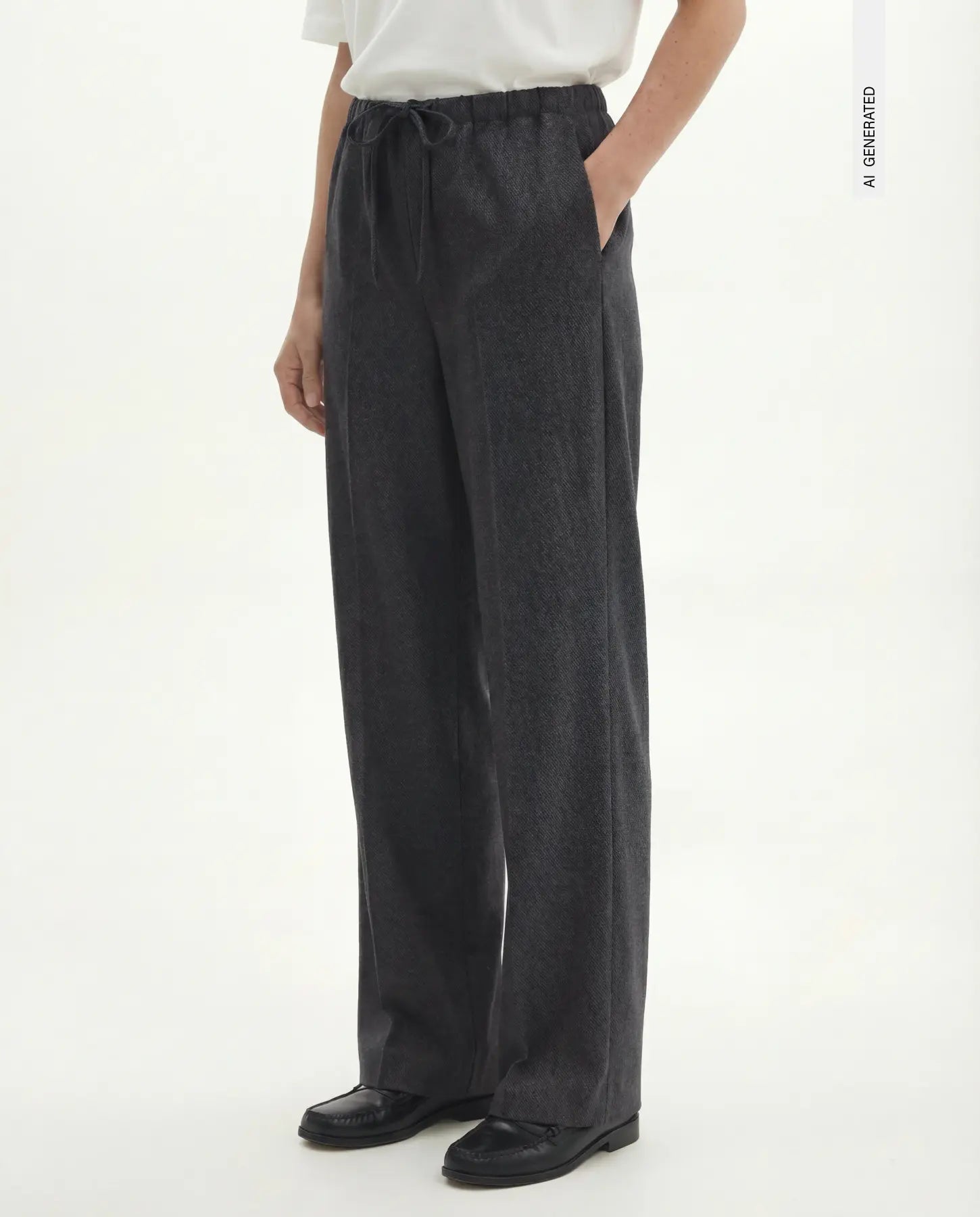 Lise tie wide pants