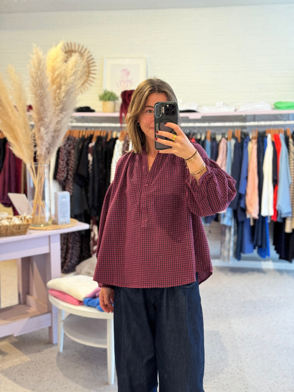 Lili blouse bordeaux