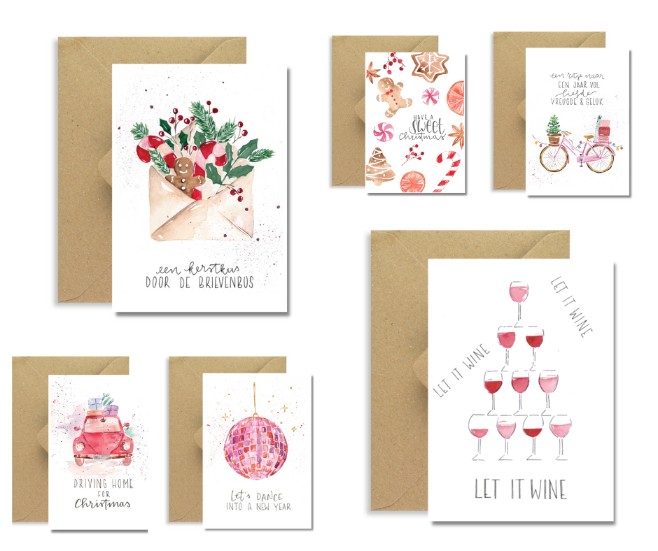 Bundel kerstkaartjes