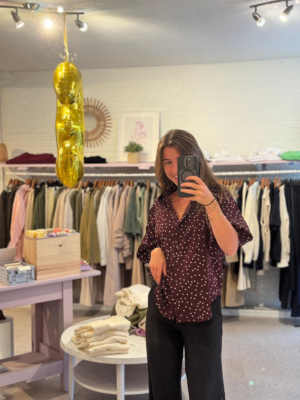 Dot blouse
