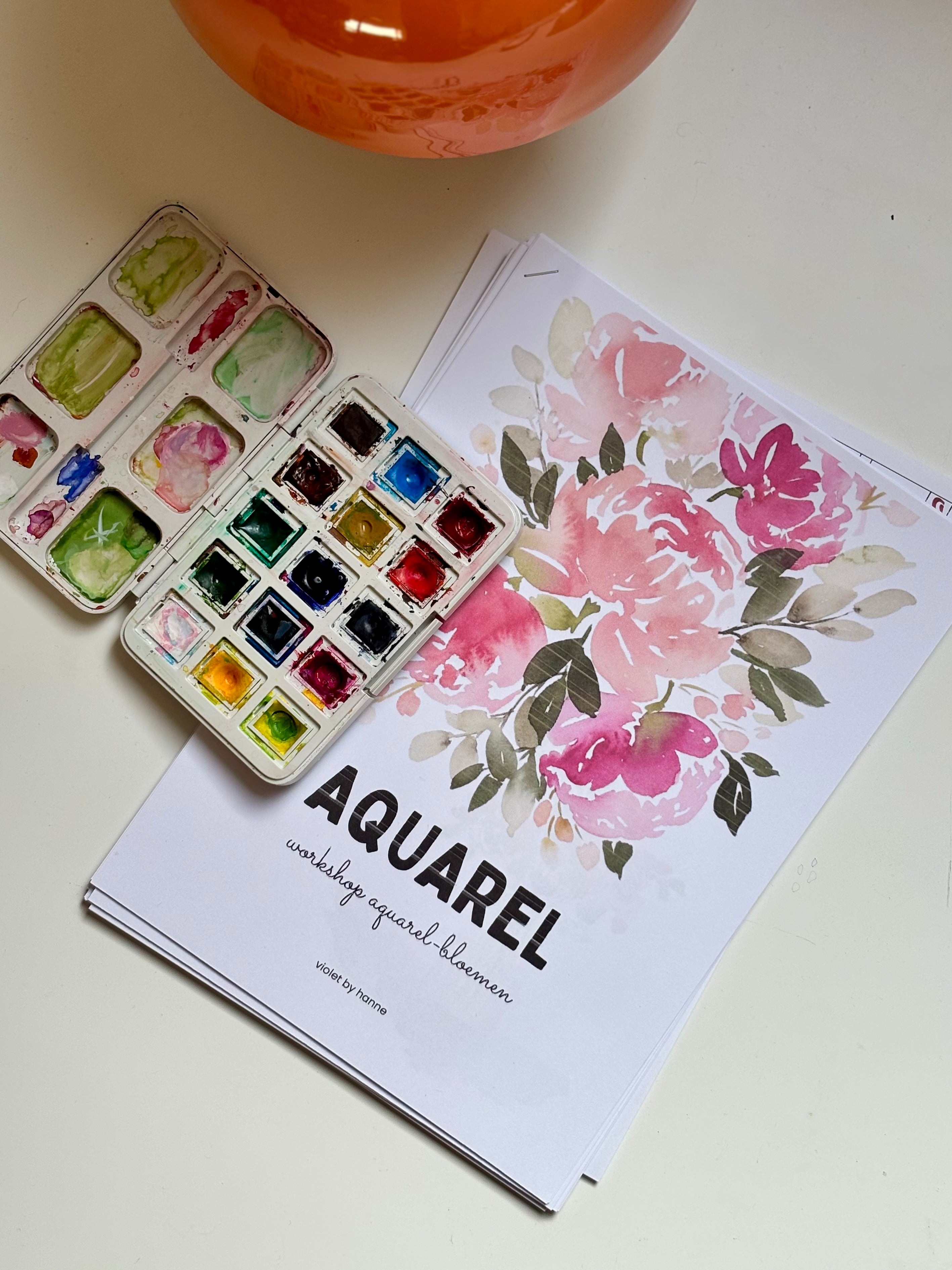 Workshop bloemen aquarel