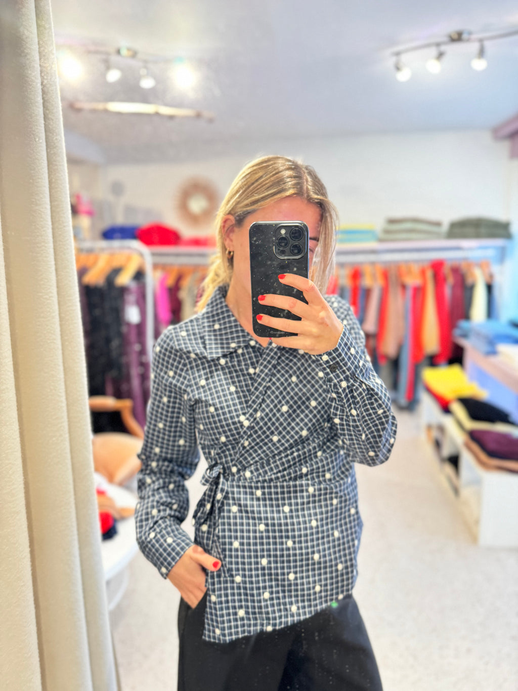 Gracy wrap blouse