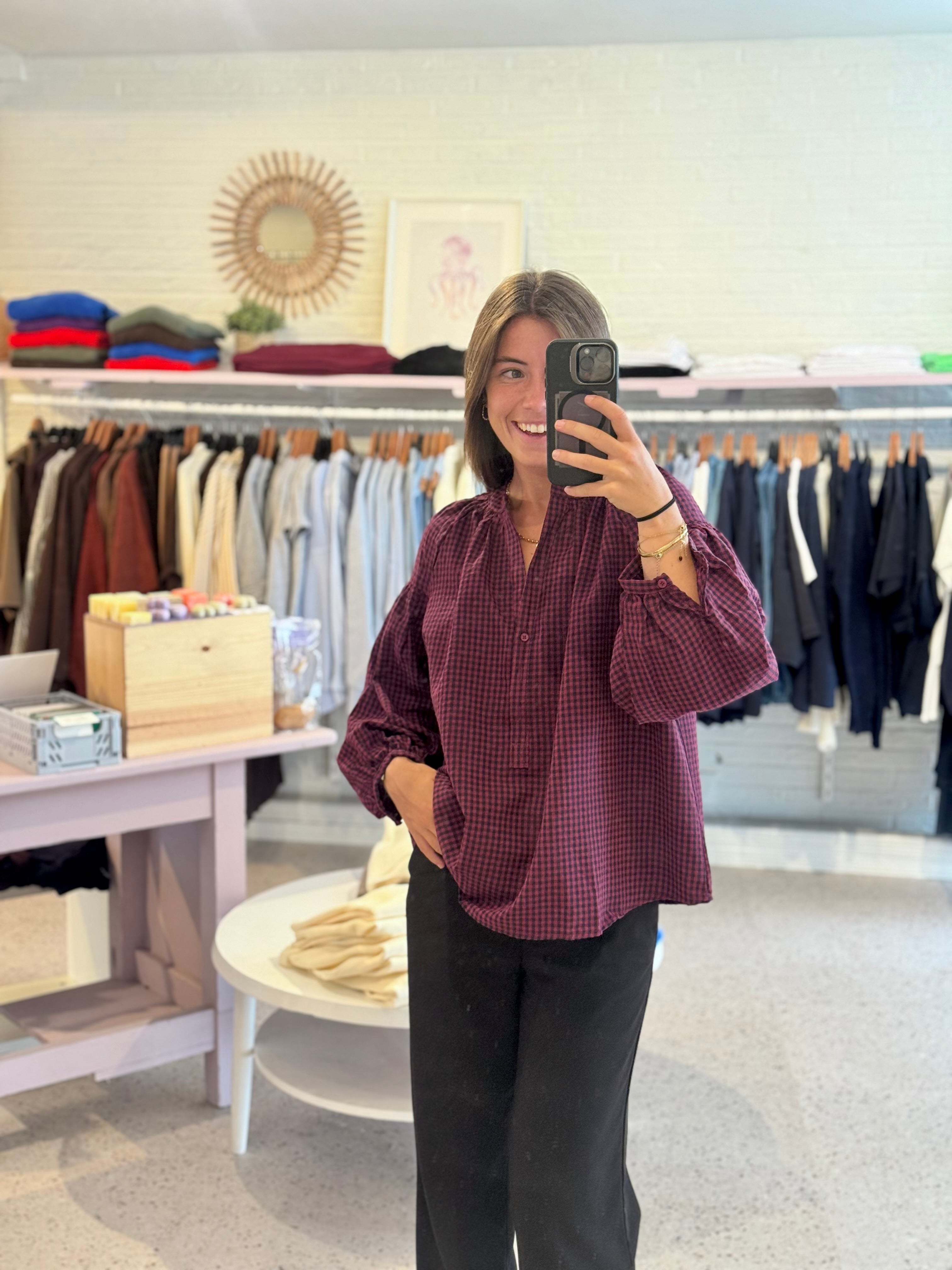 Lili blouse bordeaux