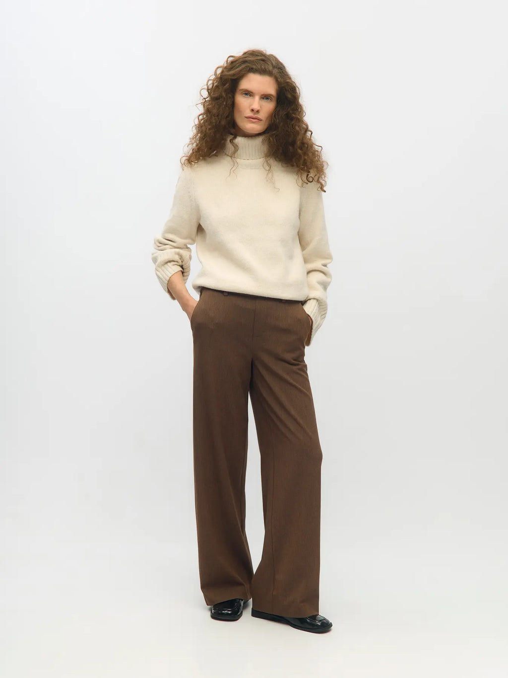 Lisa wide pants - bruin