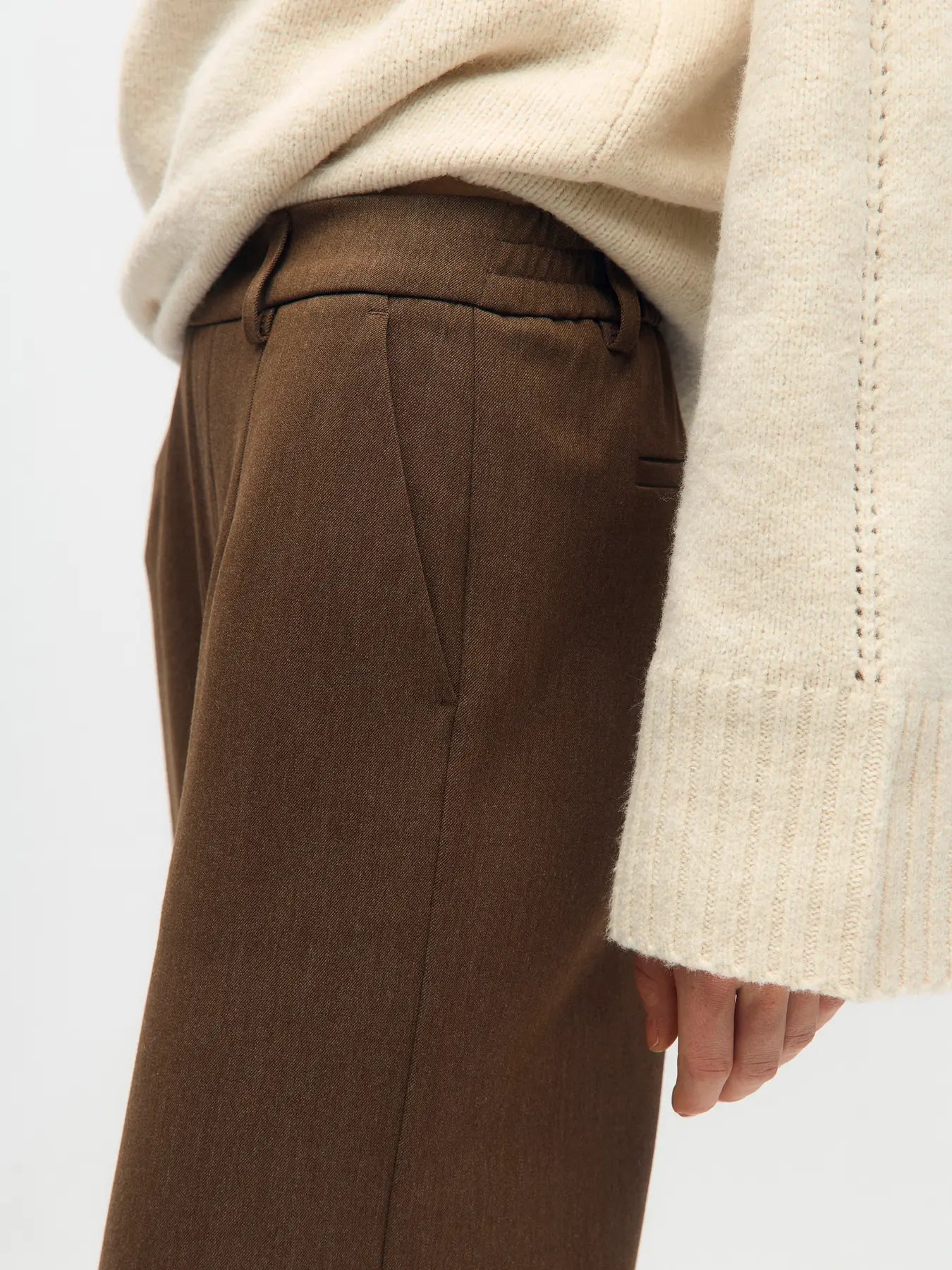 Lisa wide pants - bruin